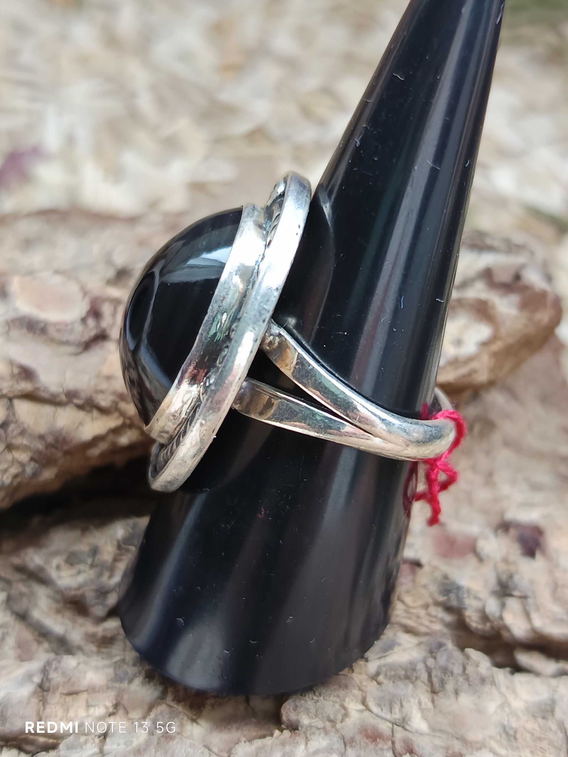 Anillo piedra onix y plata - 2