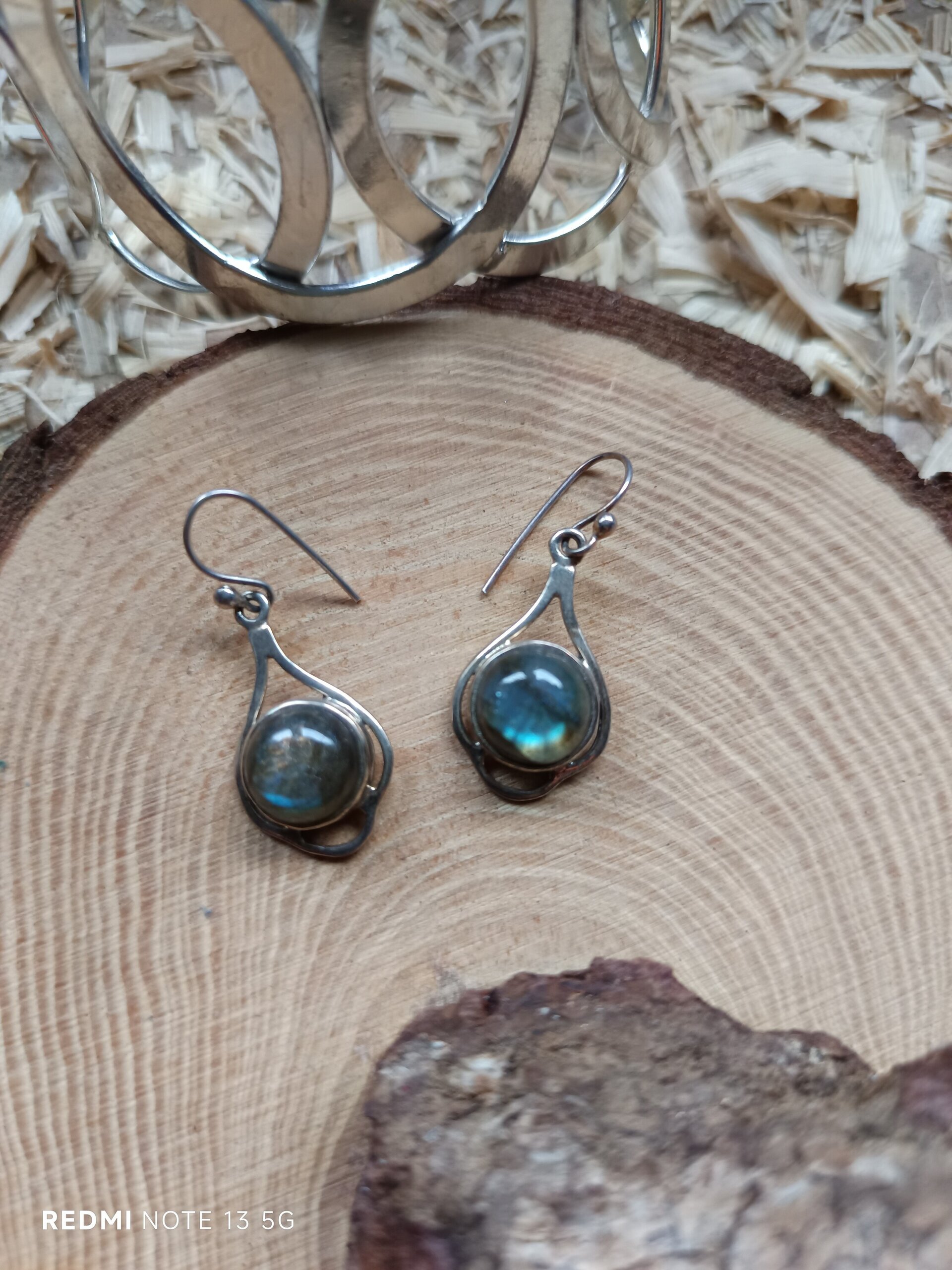Pendientes plata y piedra 5 - 2