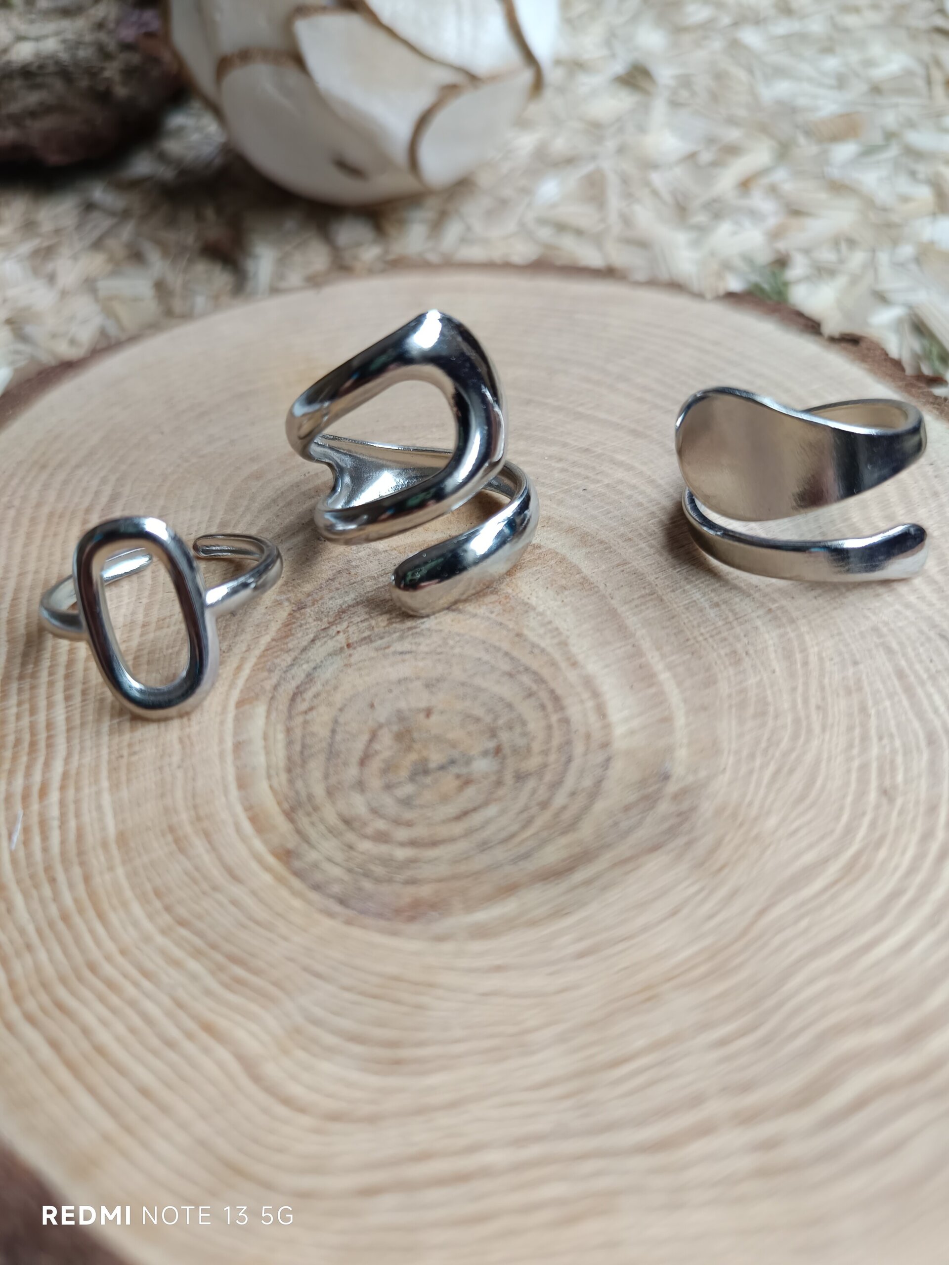 Anillos bronce blanco - 2