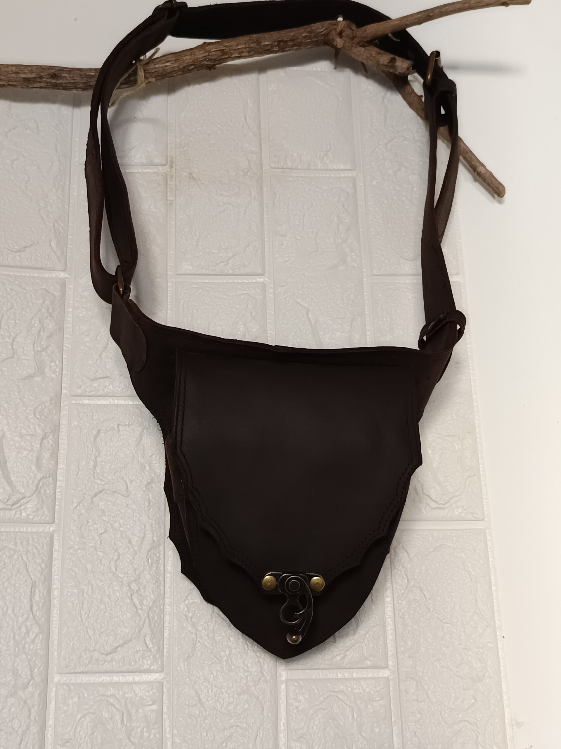 Bolso riñonera cuero negra - 3