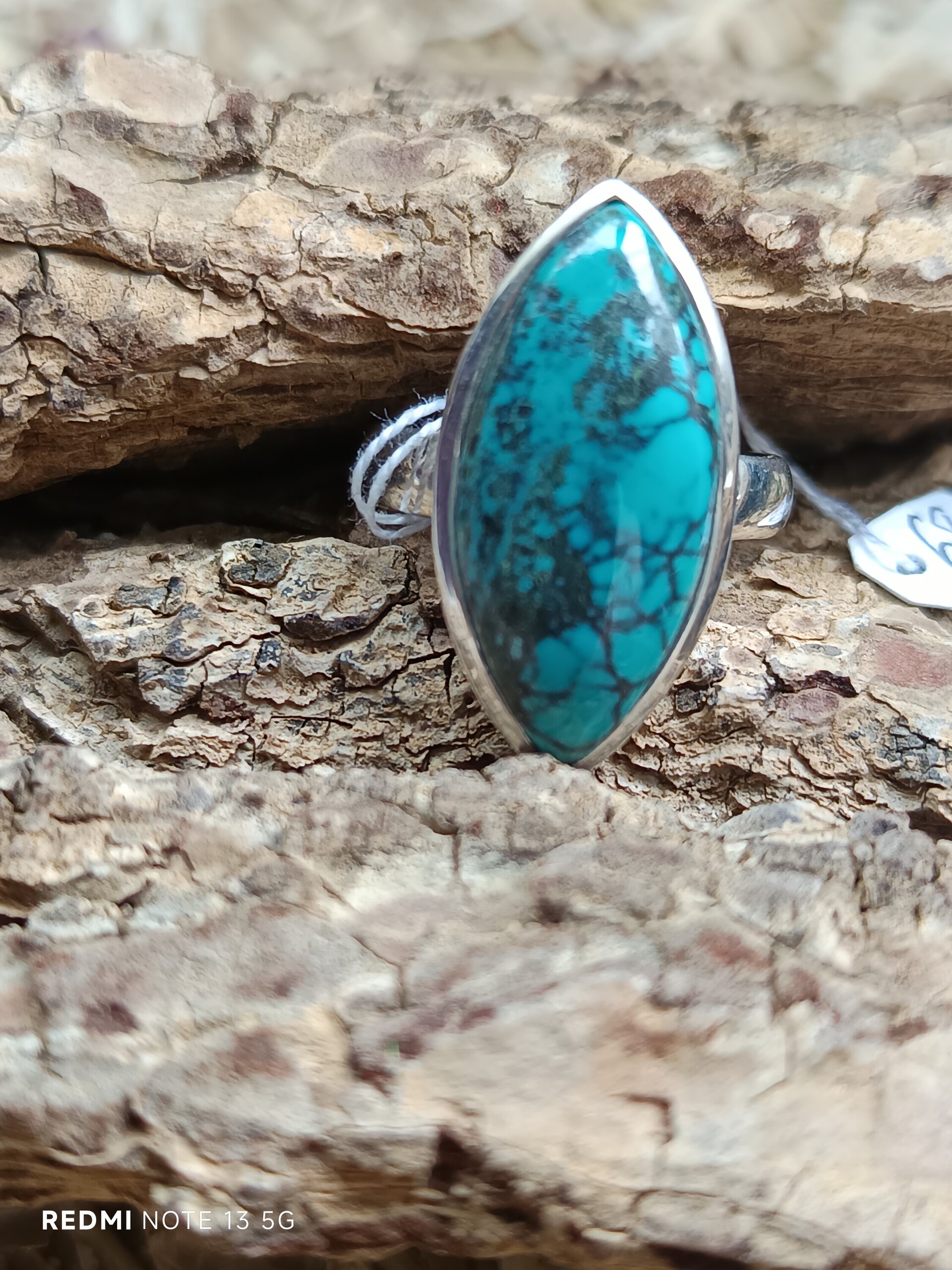 Anillo piedra turquesa tibetana - 4