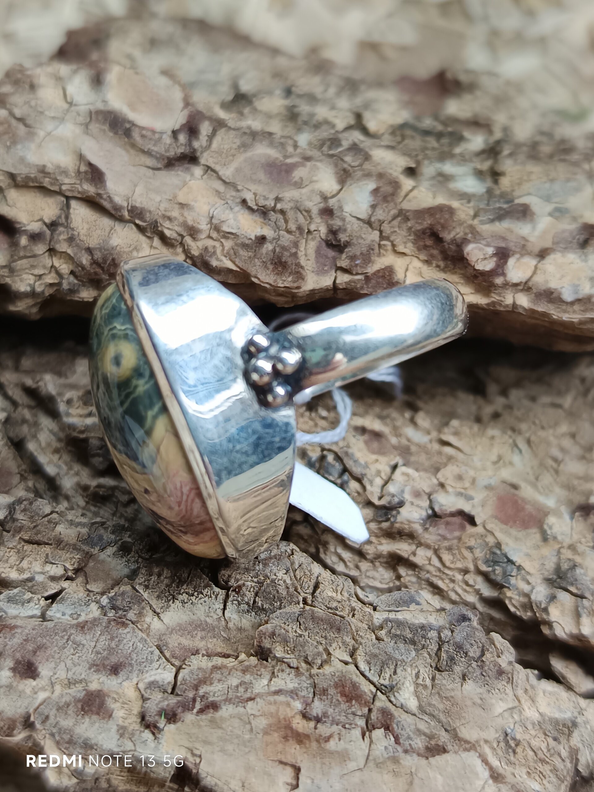 Anillo piedra de ágata musgosa - 2