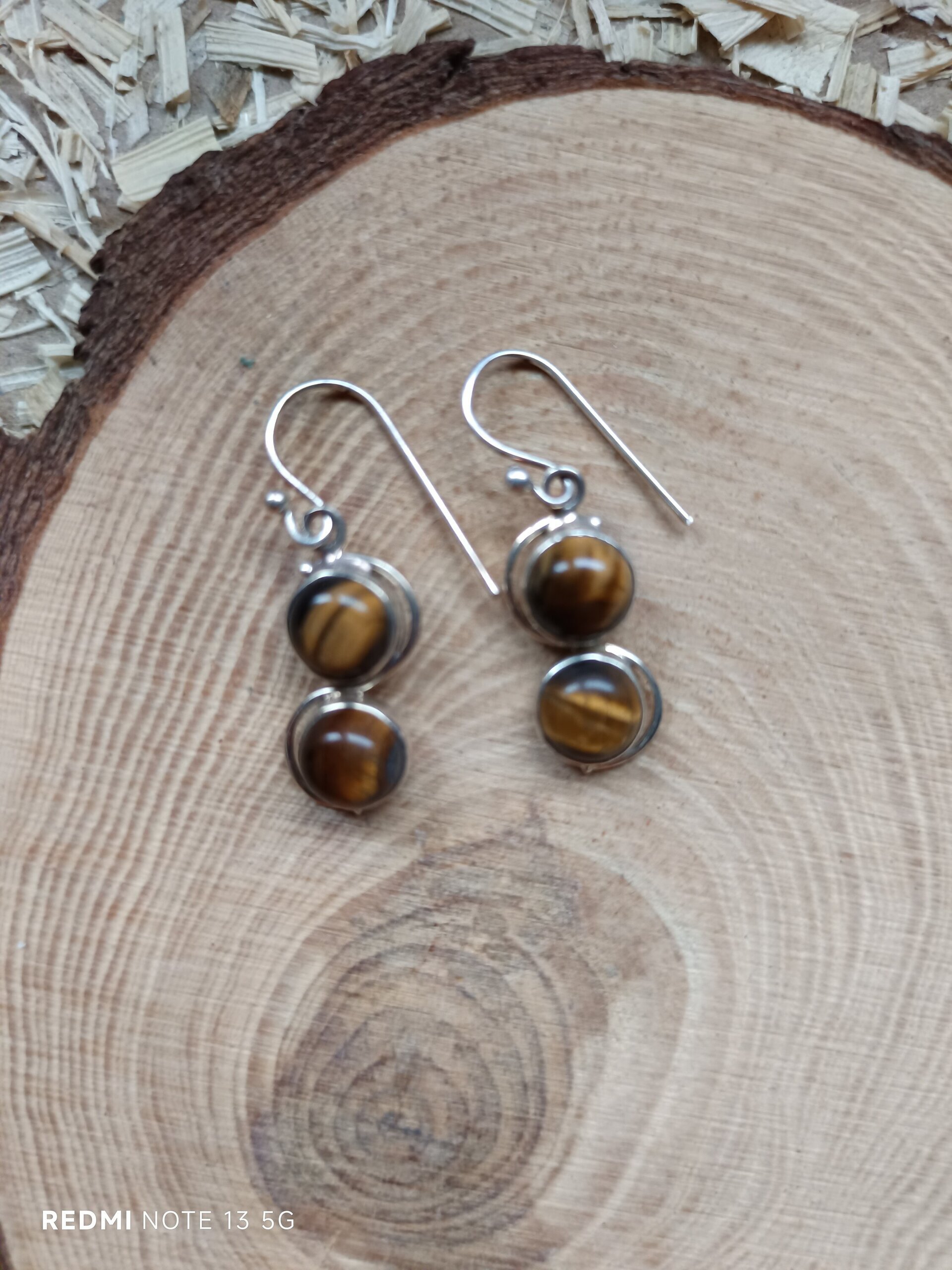 Pendientes plata y piedra 3 - 2
